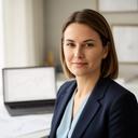 Nenika Zaylachi, directora financiera, trabajando con previsiones de tesorería